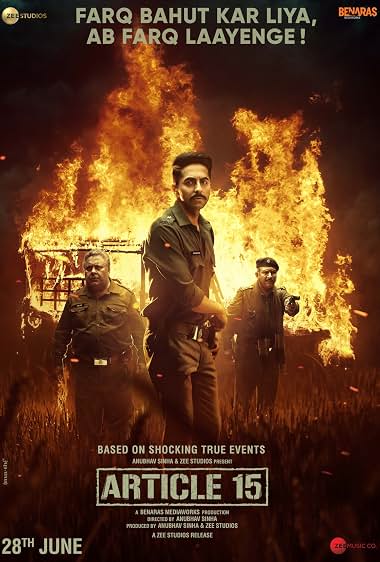 Article 15 movie poster